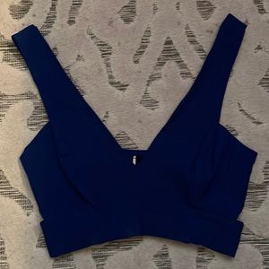 Blue crop tops,